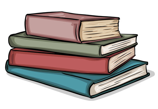 vector stack of books