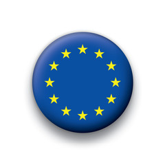 Vector flag button series European Union