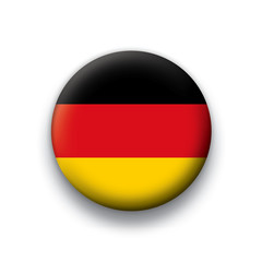 Vector flag button series Germany