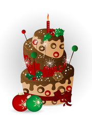 Christmas cake cake