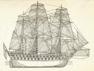 Russian ship of the line "Sviatoi Pavel" © Juulijs