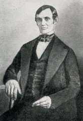 Abraham Lincoln (his first portrait, 1848)