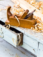 old wooden plane