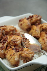 Poulet à l'ail