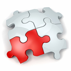 Fototapeta premium Jigsaw puzzle