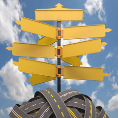 Info Traffic Blue Sky