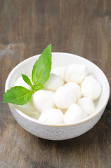 fresh mozzarella and basil