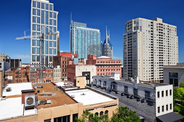 Fototapeta premium Downtown Nashville, Tennessee Cityscape