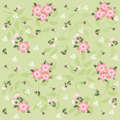 Floral pattern for scrapbook.