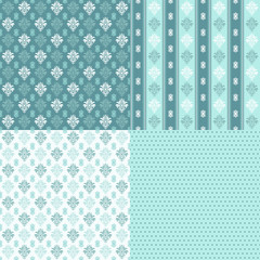 Seamless damask. Set