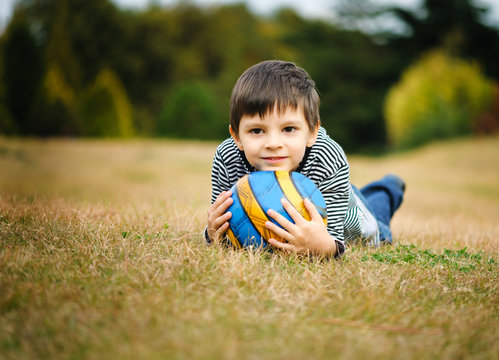 Boy with a ball