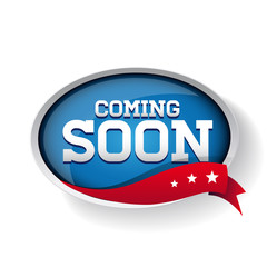 Coming soon blue button