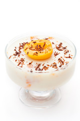 Panna cotta dessert