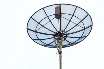 Satellite dish isolated on a white background