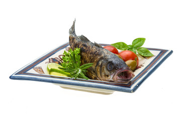 Roasted seabass
