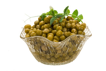 Marinated green peas