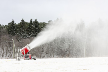Snow blowing machines