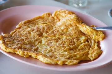 Plain egg omelette