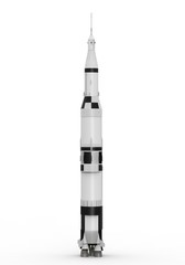 Naklejka premium Space Rocket Saturn
