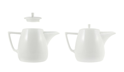 Ceramic teapot isolated