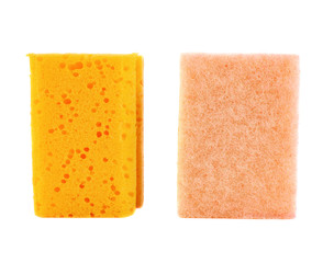 Kitchen sponge front and back view