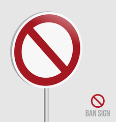 Ban Sign