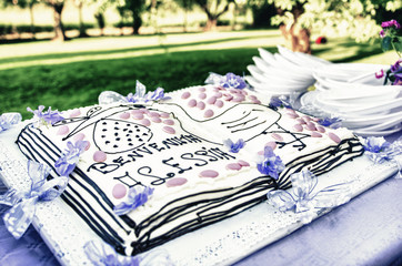 The cake of baptism