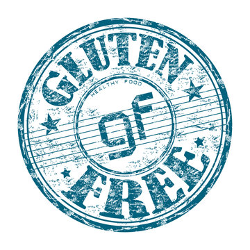 Gluten free grunge rubber stamp