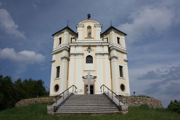 Fototapeta premium Baroque Church, Smolotely in the Czech Republic
