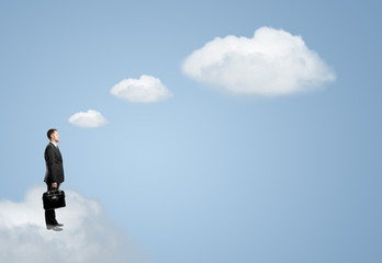 man on cloud
