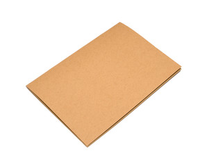 blank notebook isolated on white background, conservation concep