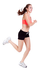 sportliche junge frau jogger laufen sport jogging