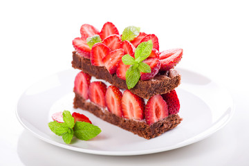 Chocolate And Strawberry Cake