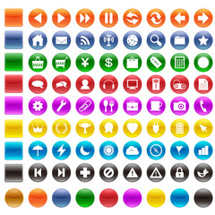 丸ボタン81セット（カラー）