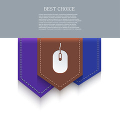 Vector bookmark icon. Eps10