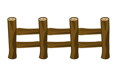 Wooden fence illustration