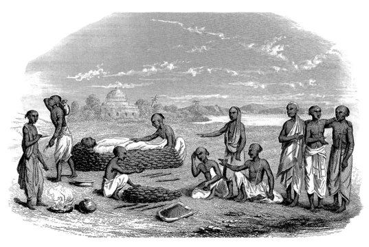 India : Traditional Burial - Fun&eacute;railles