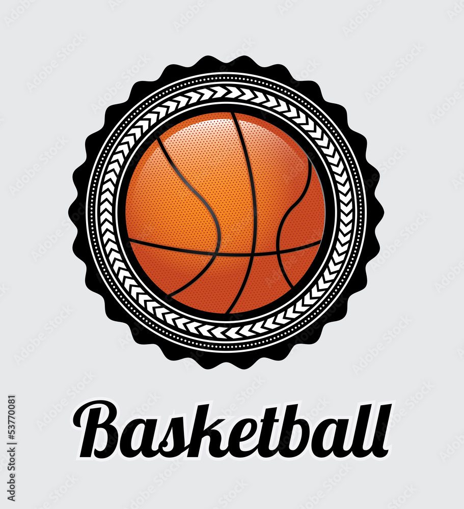 Sticker basketball label