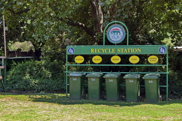 Fototapeta premium Recycle station in Johannesburg zoo