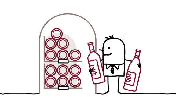 cellar & bottles of wine