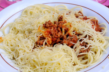 bolognese spaghetti