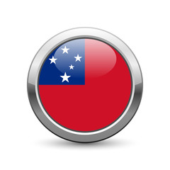 Samoan flag icon web button
