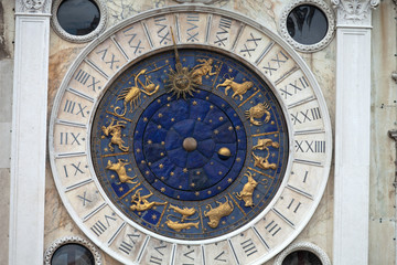 Obraz premium Venice, Torre dell’Orologio - St Mark's clocktower.