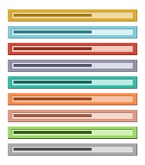 flat loading bar - proggres bar