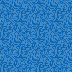 Blue seamless pattern