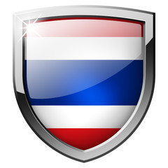 Thailand isolated shield