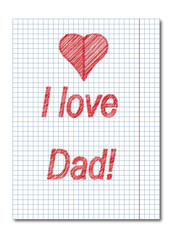 Dad day , card.