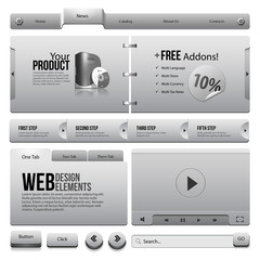 Metal Ribbons Website Design Elements 4