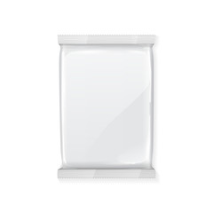White Blank Foil Packaging Plastic Pack Ready