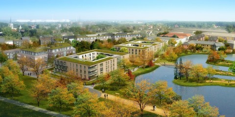 Rendering multi-family house